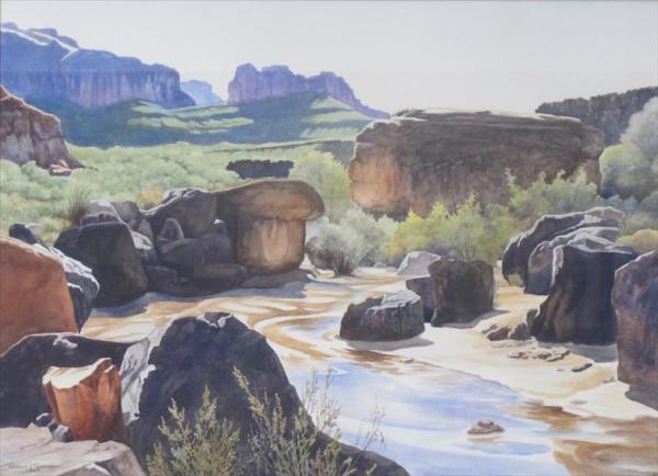 Snow Canyon Pitching Rock by Robert Shepherd