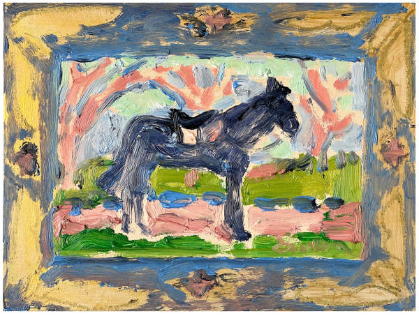 Tiny Blue Horse by Anne-Louise Ewen