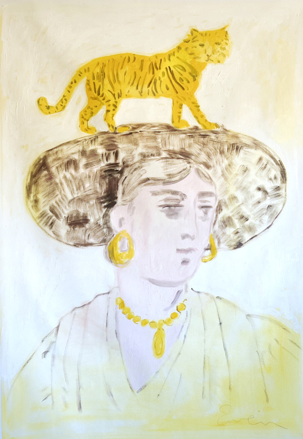 Portrait with Tiger by Anne-Louise Ewen