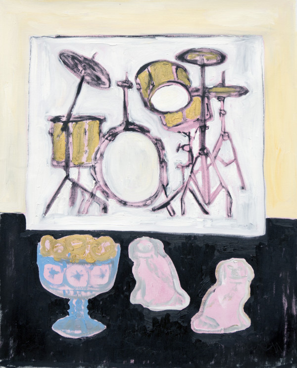 Still Life With Picture of Drum Kit