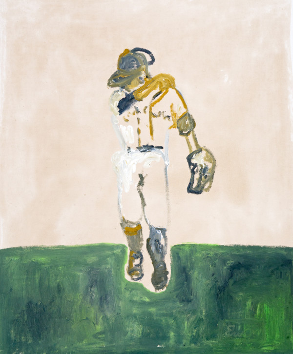 The Pitcher Leaving The Field by Anne-Louise Ewen