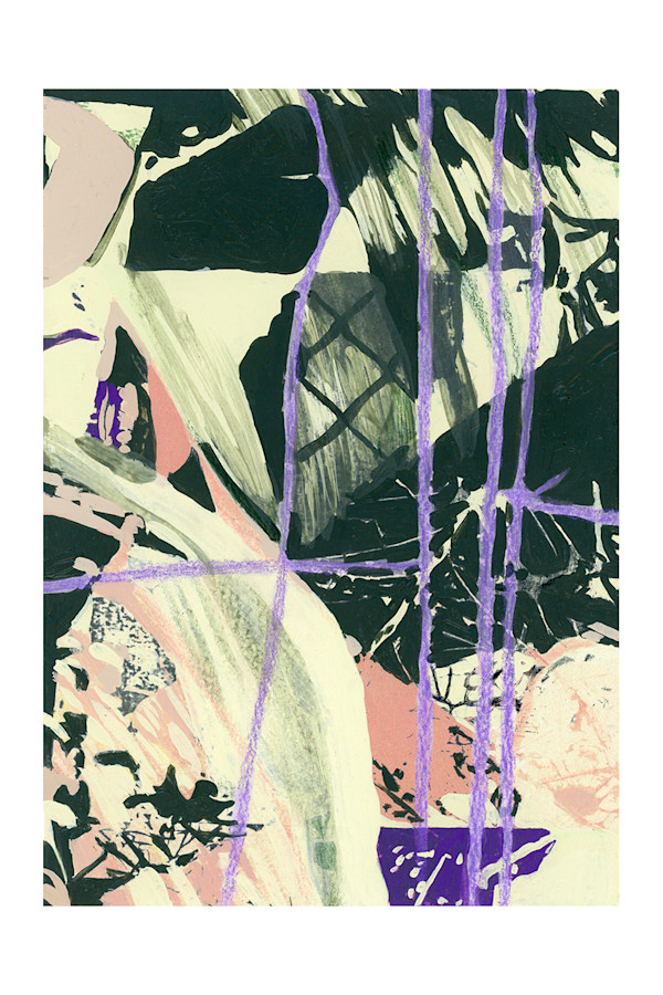 Study in – Pink, Purple, Yellow and Green by Katie Lane, Image 1.