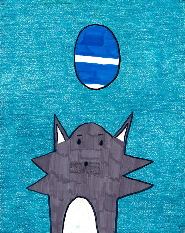 Wolf & Ball by Rebecca Hurley