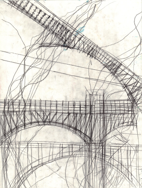 Train Bridge by John Mitchell III
