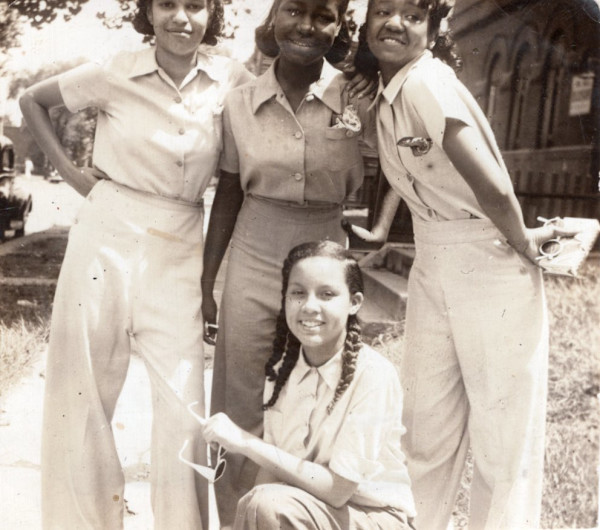 Martha Weaver and girlfriends by Unknown