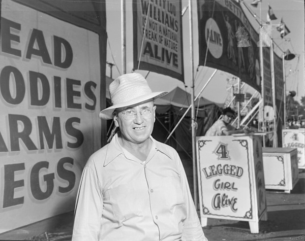 Betty Lou Williams (1932 -1955) signs, Iowa State Fair by Unknown