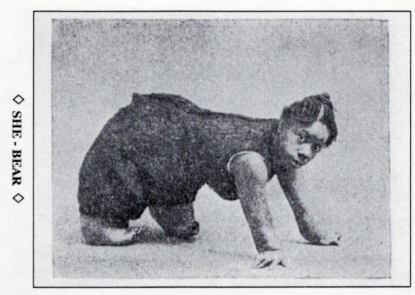 She-Bear (Alice Bounds), from Freakards II: Portraits of Peculiar People by Unknown
