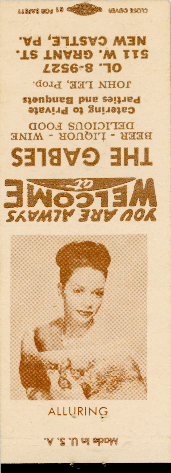 Alluring (matchbook cover pinup) by Unknown