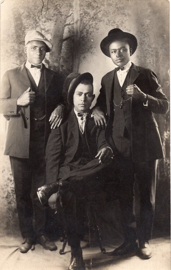 Three sharp-dressed men by Unknown