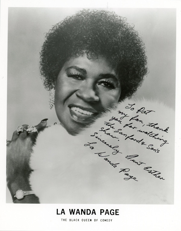 La Wanda Page The Black Queen of Comedy (To Pat) by Unknown