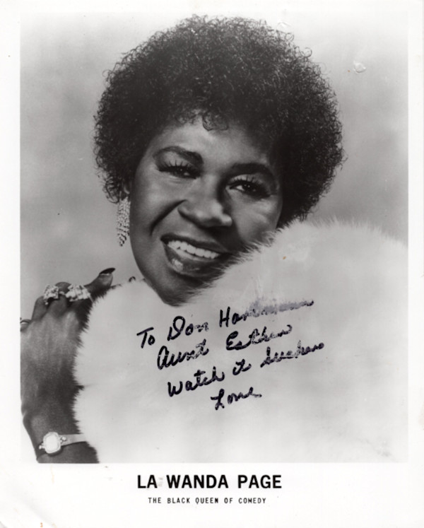 La Wanda Page The Black Queen of Comedy (To Don Hartmann) by Unknown