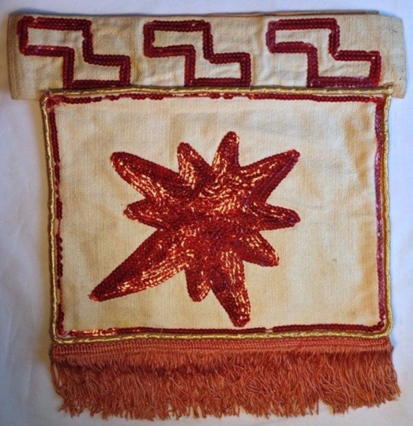 Sequin & Barkcloth Circus / Side Show Costume Native American Loin Cloth by Unknown