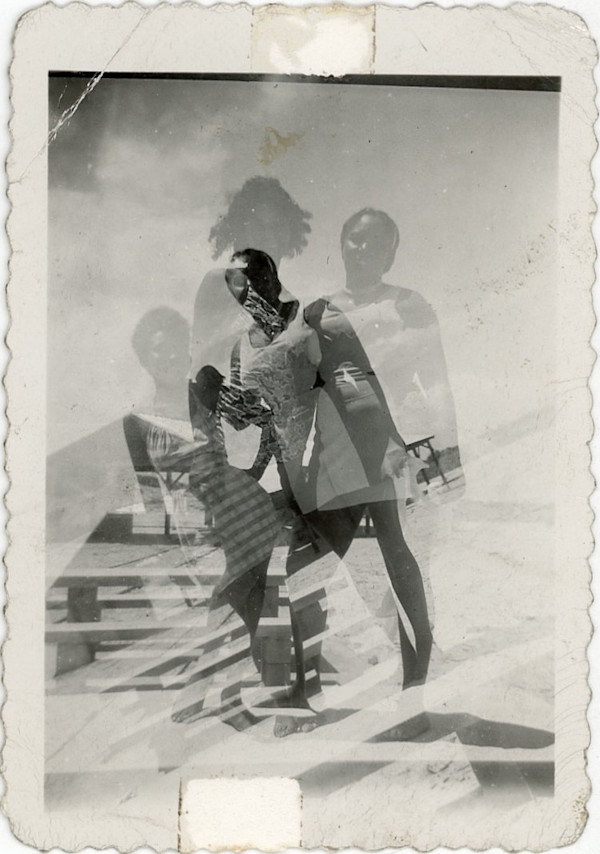 Two women at the beach by Unknown