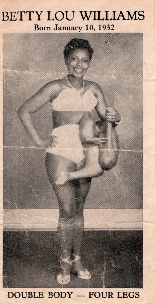 Betty Lou Williams (1932 -1955) Pitch Card by Unknown