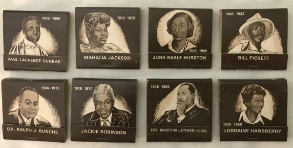 Black Americana Matchbook by Unknown