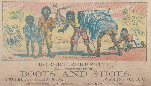 “Photography Under a Cloud” Boots and Shoes advertisement by Unknown