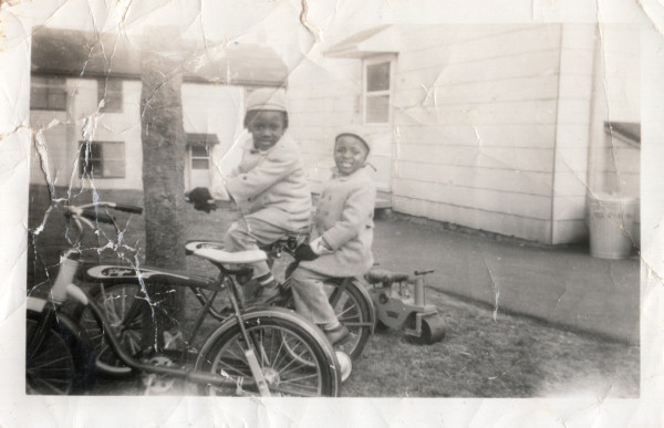 Boys on bicycles by Unknown