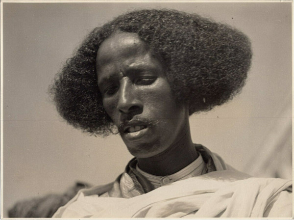 Afro hairstyle #2 (center part) by Unknown