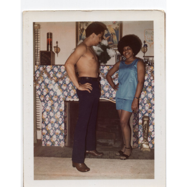 Woman & shirtless man by Unknown