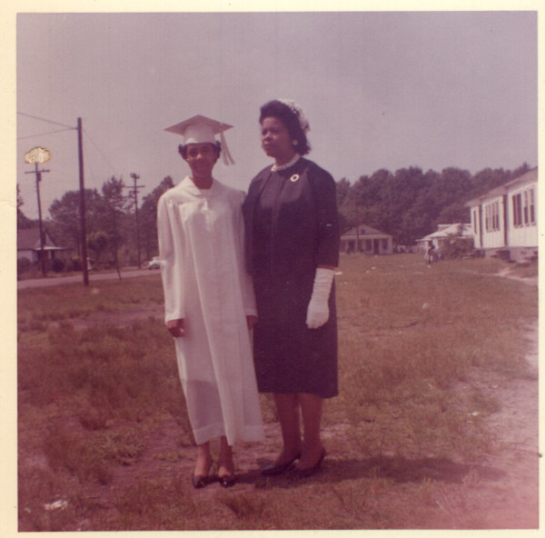 Lillie Estes Starks and Eunice Elizabeth Estes, graduation by Unknown