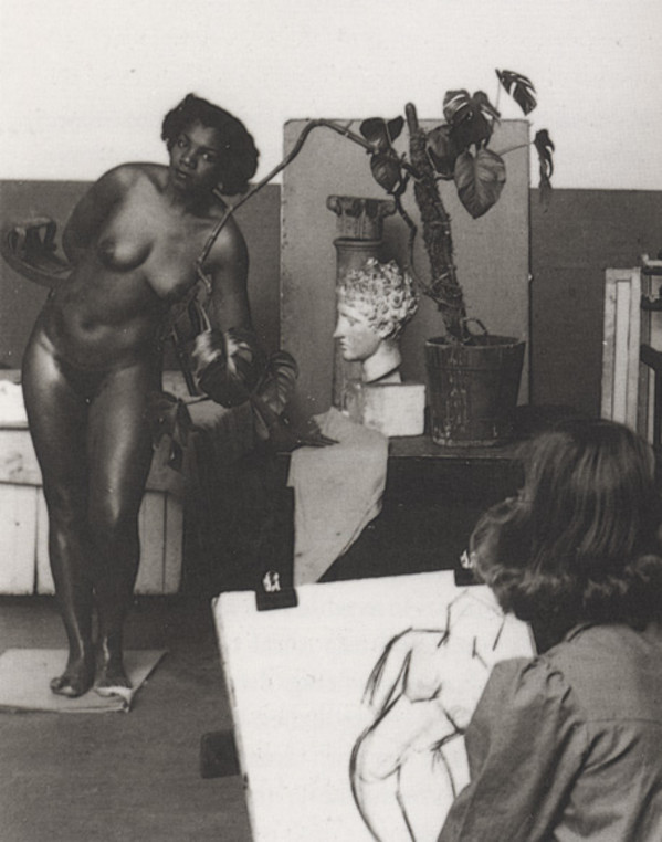 Florence Allen posing, California School of the Fine Arts by Unknown