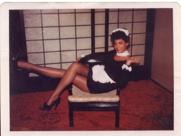 Amateur Pinup #12 in French maid's outfit by Unknown