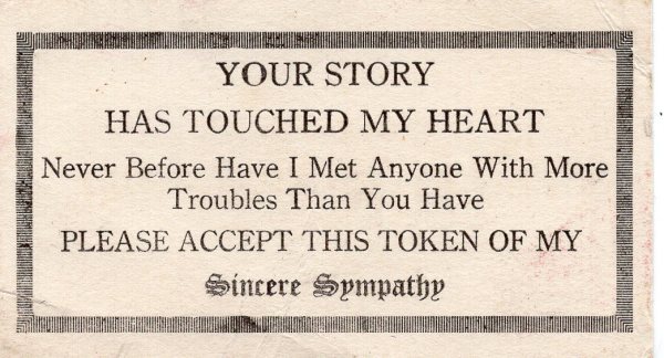 Detroit Frolic Show Bar Joke Card by Unknown