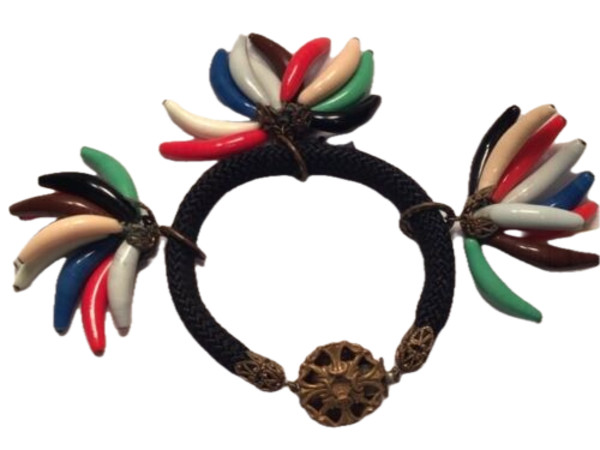 Glass banana bracelet by Unknown