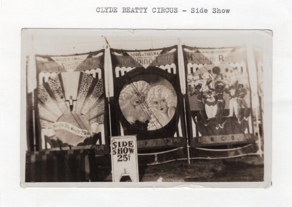 Harlem Revue banner, Clyde Beatty Circus Sideshow by Unknown
