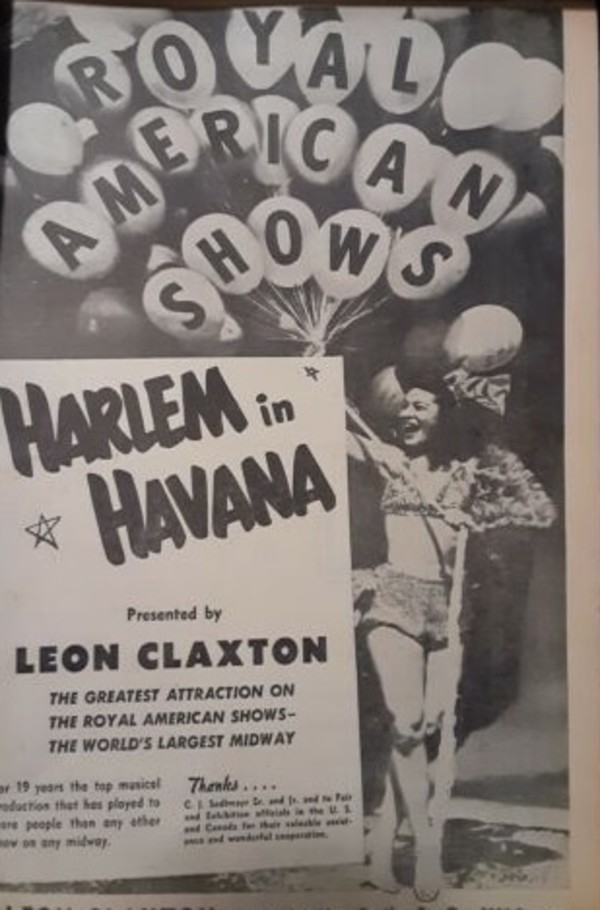 Leon Claxton Harlem in Havana Royal American Shows poster by Unknown