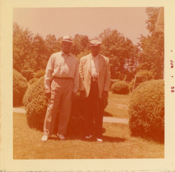 Horace Estes with unidentified man by Unknown