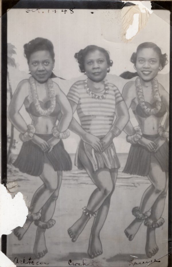 Hula Dancers (Aretha, Crockett, & Louise) by Unknown