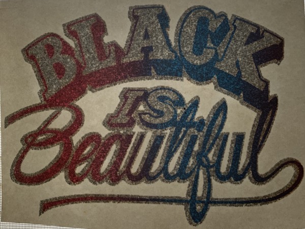 Black Is Beautiful Iron-on Transfer by Unknown