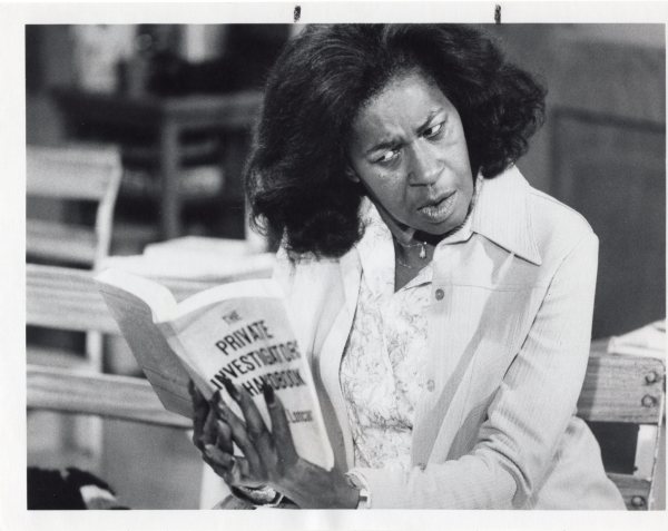 La Wanda Page as private eye Charlene Jenkins in "Detective School" by Unknown