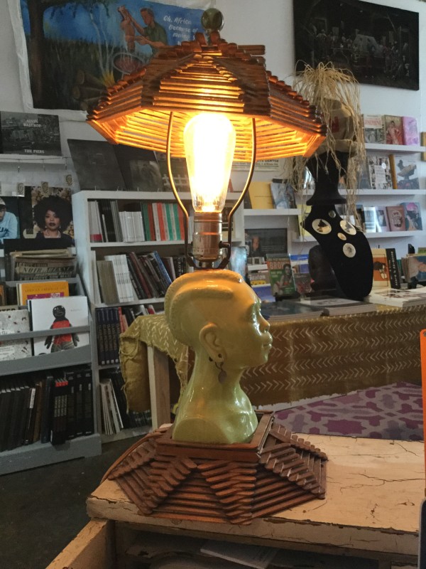 Blackamoor Princess Face Lamp by Unknown