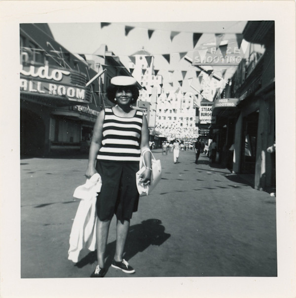 Woman at Long Beach Pike by Unknown