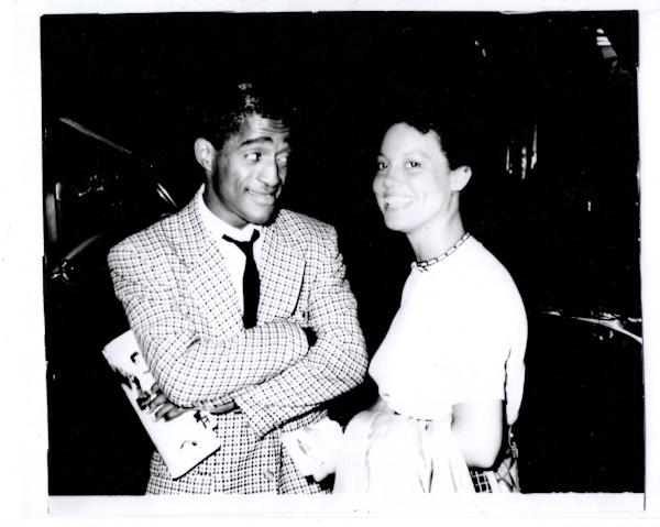 Sammy Davis, Jr., and Martha Weaver near Grace's Little Belmont in Atlantic City, New Jersey by Unknown