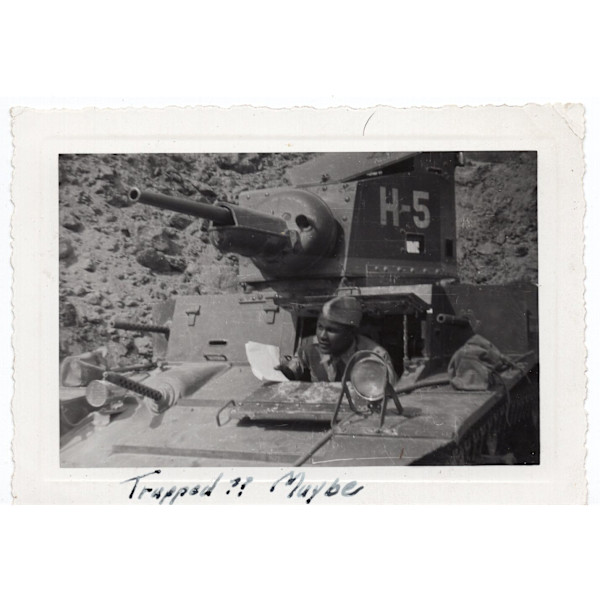 Trapped?? Maybe (man in tank) by Unknown