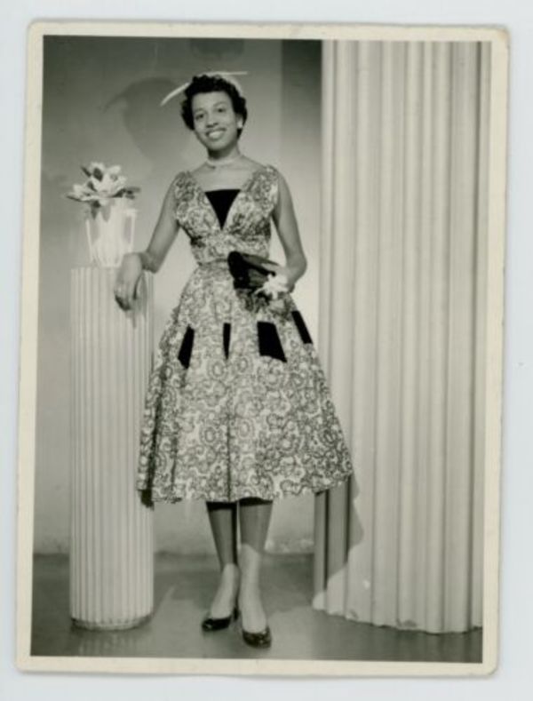 Woman in fancy dress by Unknown