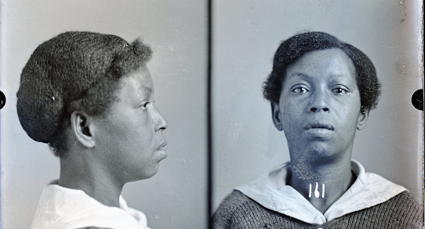 Mugshot of prostitute by Unknown