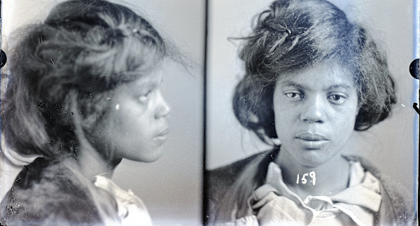 Mugshot of prostitute by Unknown