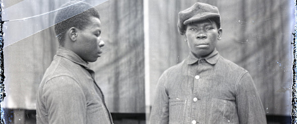 Mugshot of young man by Unknown