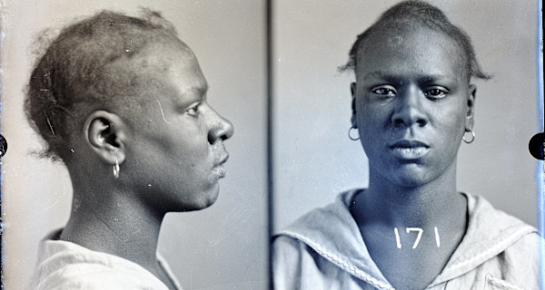 Mugshot of prostitute by Unknown