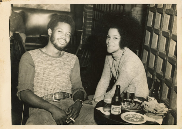 Couple at Mexican restaurant by Unknown