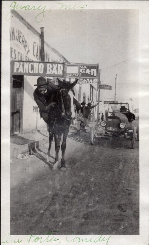 Our Porter, Comedy, outside Pancho Bar, Juarez, Mexico by Unknown