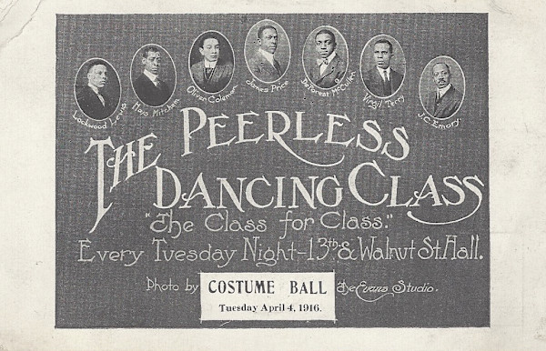 The Peerless Dancing Class Costume Ball postcard, Louisville by Unknown