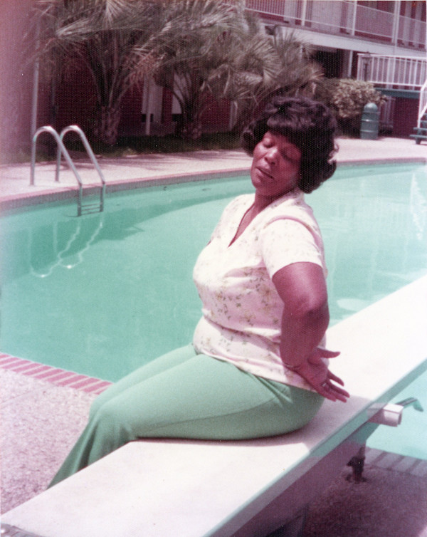 Woman by the pool, Lake Charles, Louisiana by Unknown