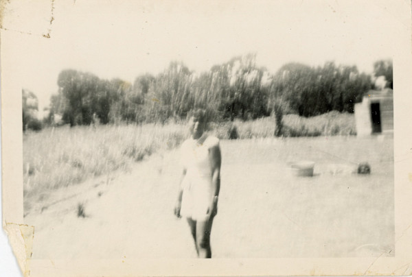 Woman in shorts by Unknown