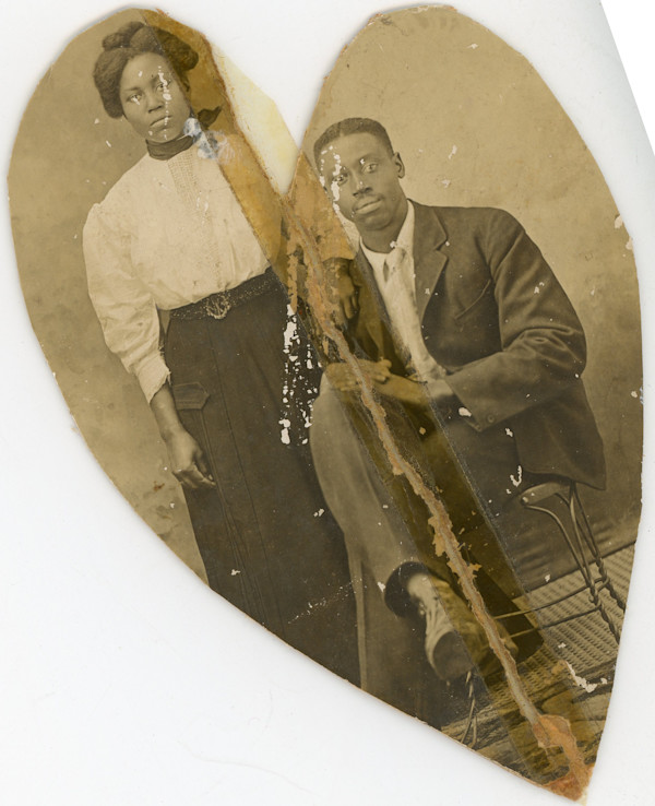 Taped cut-out couple by Unknown