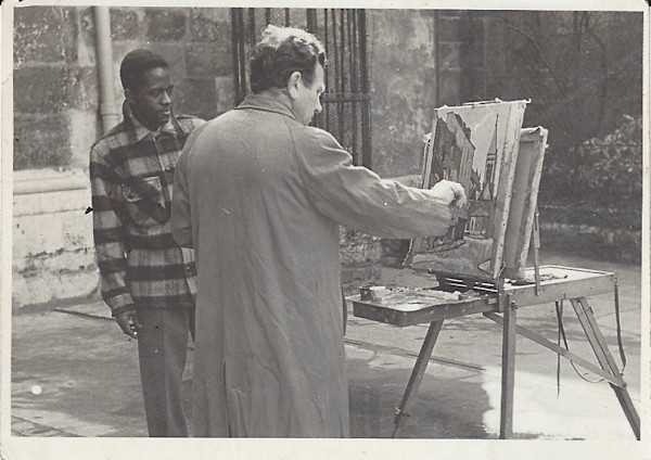 One of my student friends landscape painting. I do the same. University of Paris by Unknown